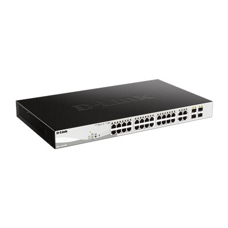 D-Link | 28-Port Gigabit Smart Managed PoE Switch | DGS-1210-28P | Managed L2+ | Desktop | 1 Gbps (RJ-45) ports quantity | SFP p - 2